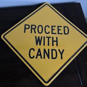Two-sided street sign for Halloween.